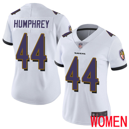 Baltimore Ravens Limited White Women Marlon Humphrey Road Jersey NFL Football 44 Vapor Untouchable